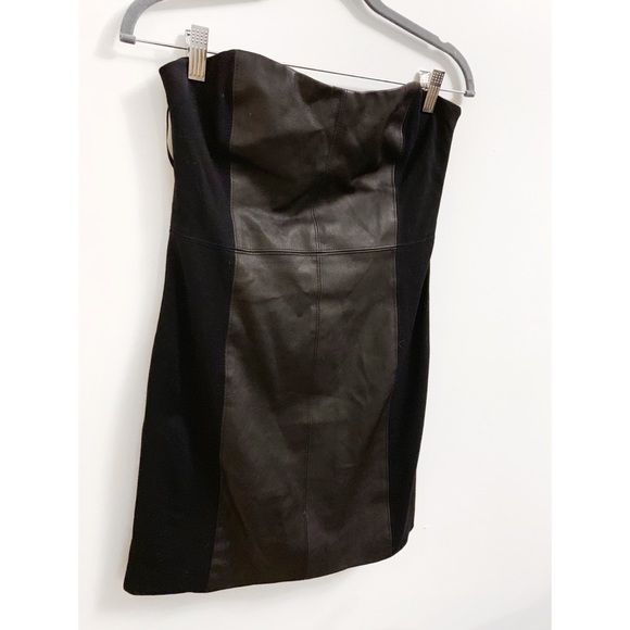 Theory strapless leather dress size 8 - Picture 4 of 4